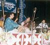 Performing accompanied in tabla by Pandit Swapan Chowdhury and in Harmonium by Mainak Das